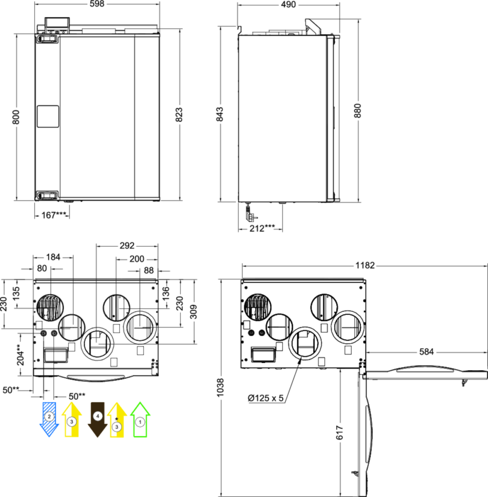 Rekuperácia Systemair Save VTR 250/B L 500W Rekuperácia Klimania